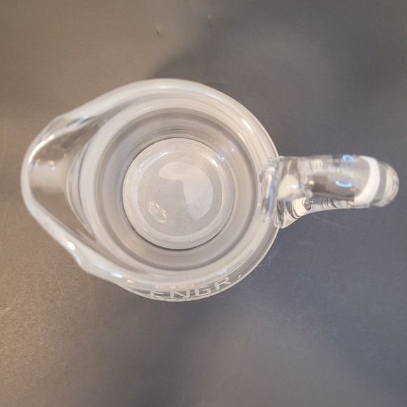 82nd US Army Engineer Battalion Engraved Crystal Pitcher Heavy Clear - Picture 3 of 10